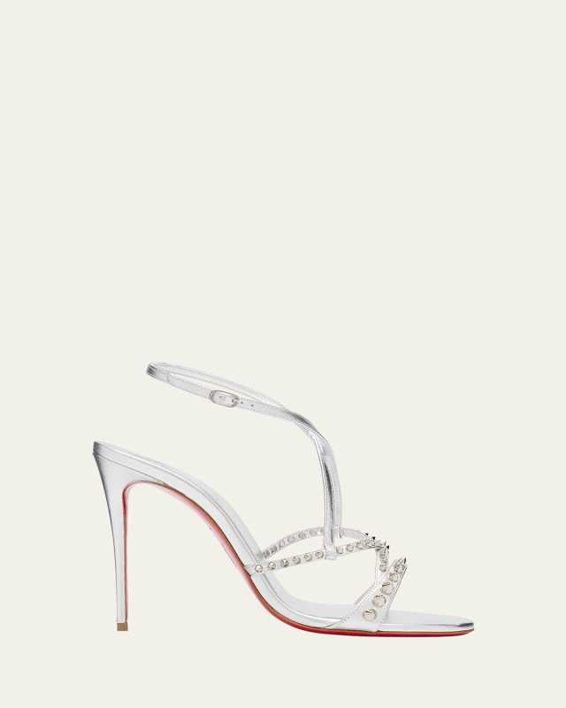 Metallic Spikes Red Sole Sandals